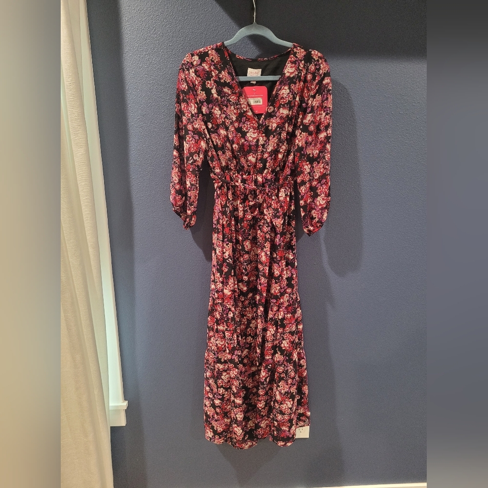 Isabel Maternity Floral Midi Dress